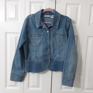 Chadwicks Denim Blue Jean Jacket Size 16